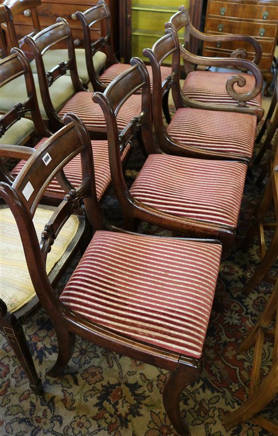 7 mahogany dining chairs